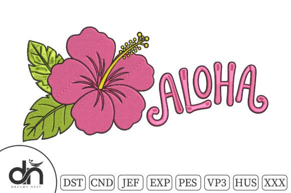 Aloha Hibiscus Flower Embroidery Design Review