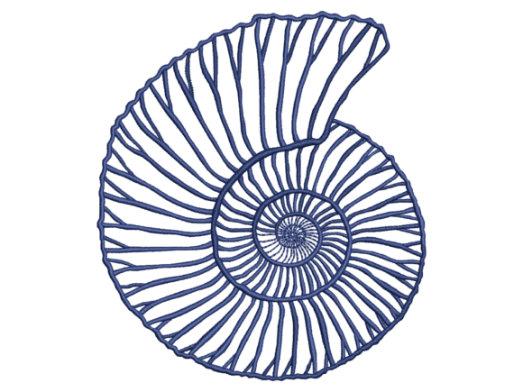 Ammonite Spiral Embroidery Design Review