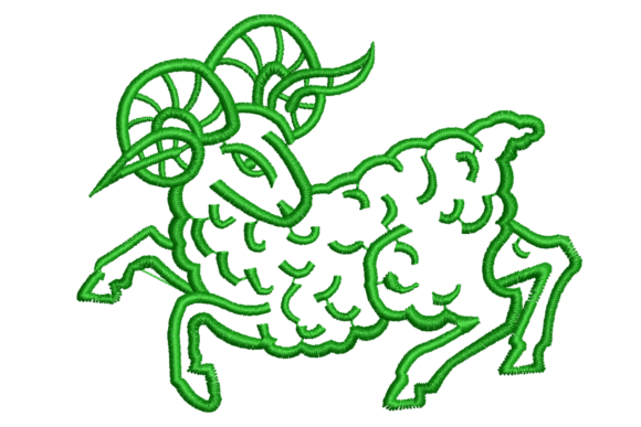 Aries Zodiac Ram Embroidery Design Review
