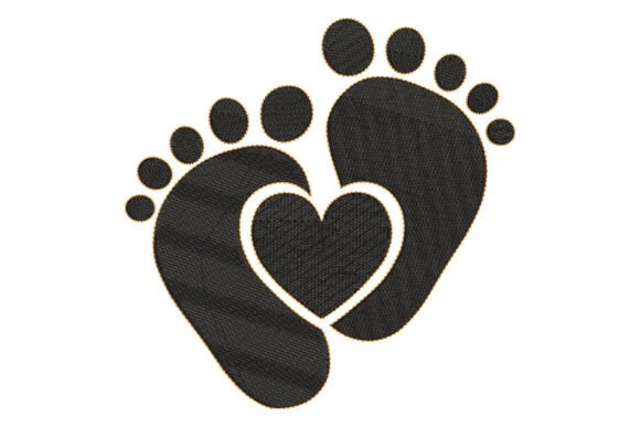 Baby Footprints Heart Embroidery Design Review