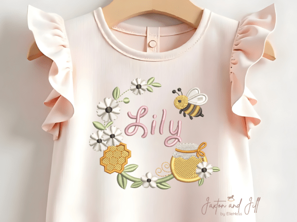 Bee Wreath Embroidery Design Honeybee Review