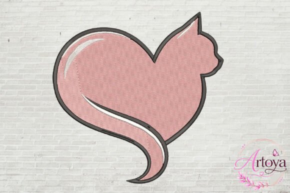 Cat Heart Embroidery Design Review for Sellers
