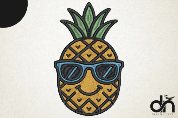 Cool Pineapple Sunglasses Embroidery Design Review