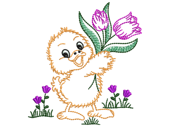 Cute Chick Tulip Embroidery Review