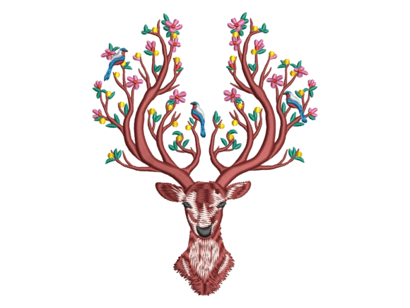 Floral Bird Deer Head Embroidery Review