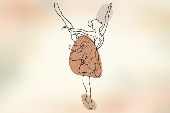 Leaping Ballerina Embroidery for Holiday Collections
