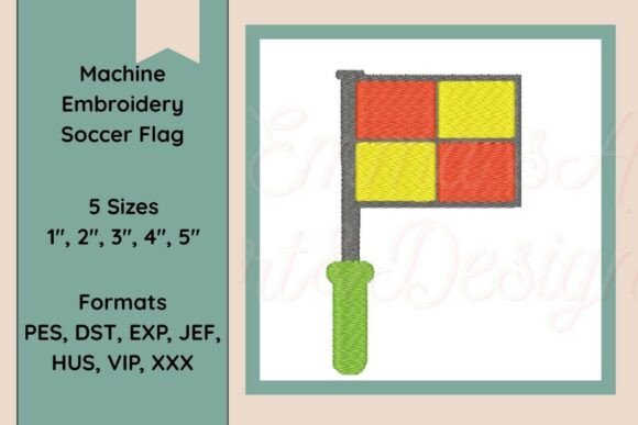 Soccer Corner Flag Machine Embroidery Review