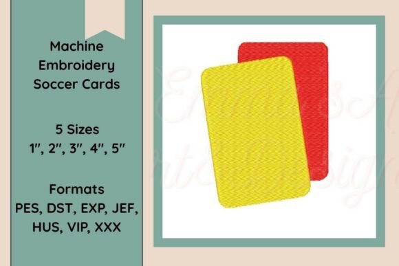 Soccer Referee Cards Embroidery Review