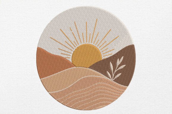 Sunrise Landscape Embroidery Design Review