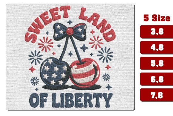 Sweet Land of Liberty Cherry Embroidery Review