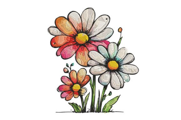 Whimsical Chamomile Flower Embroidery Review